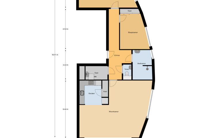 Plattegrond – Rubenslaan 168, Vlissingen