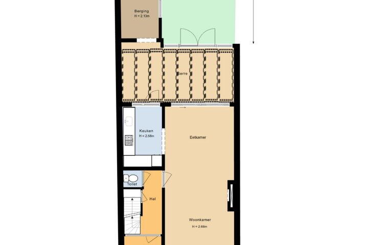 Plattegrond – Rubensstraat 25, Breda