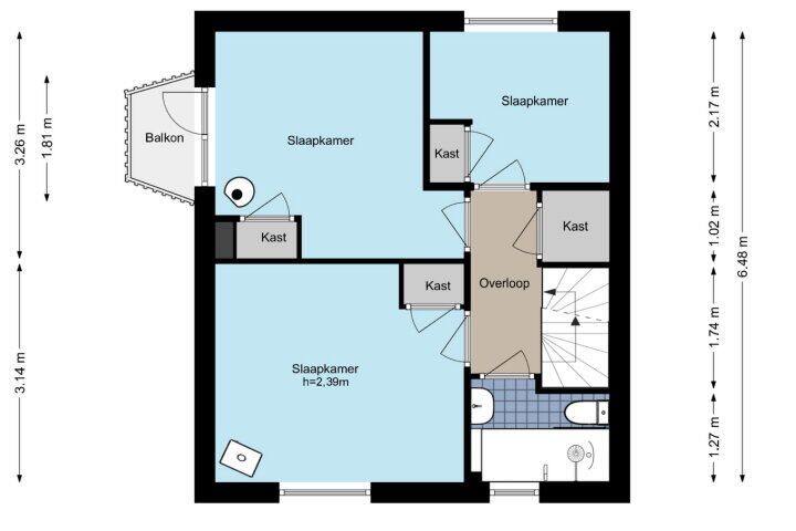 Plattegrond – Ruischenstein 9, Amstelveen