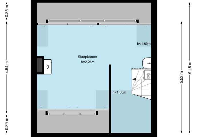 Plattegrond – Ruischenstein 9, Amstelveen