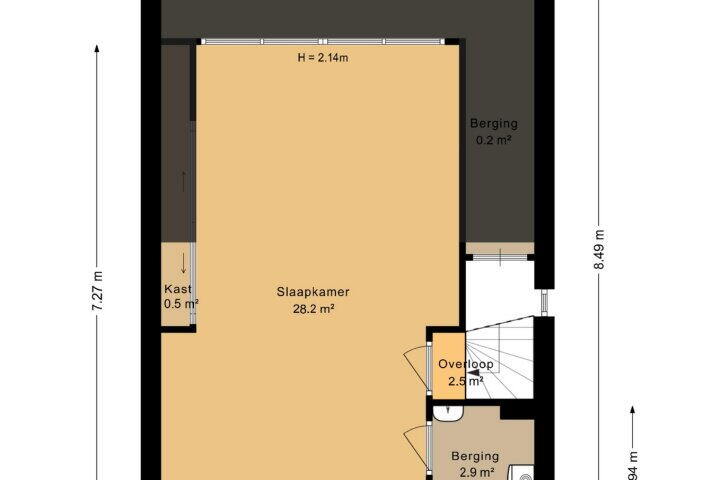 Plattegrond – Ruischerwaard 110, Groningen