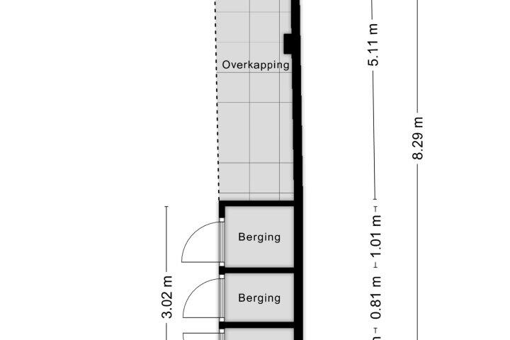 Plattegrond – Ruisdaelstraat 23 A, Nijmegen