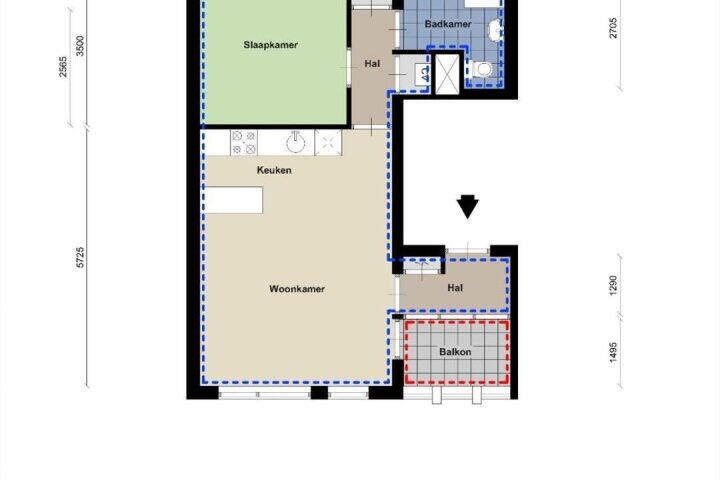 Plattegrond – Rumpenerstraat 153 C, Brunssum