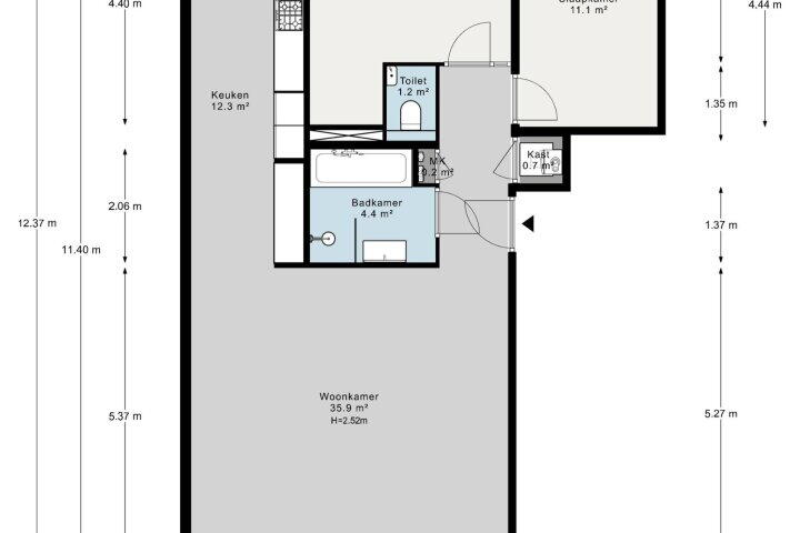 Plattegrond – Rupelmonde 34, Amsterdam