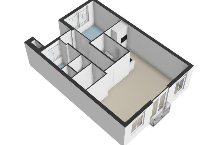 Plattegrond – Rustenburgerstraat 144 A 12, Amsterdam