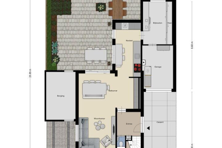 Plattegrond – Ruusbroeclaan 10, Roosendaal