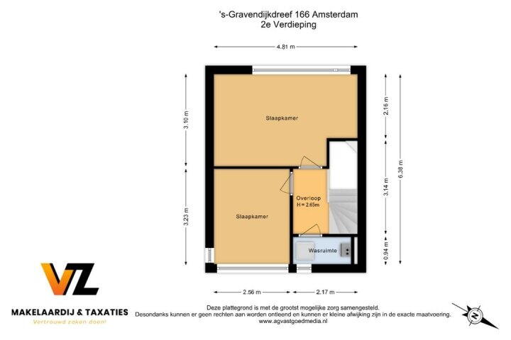 Plattegrond – 's-Gravendijkdreef 166, Amsterdam