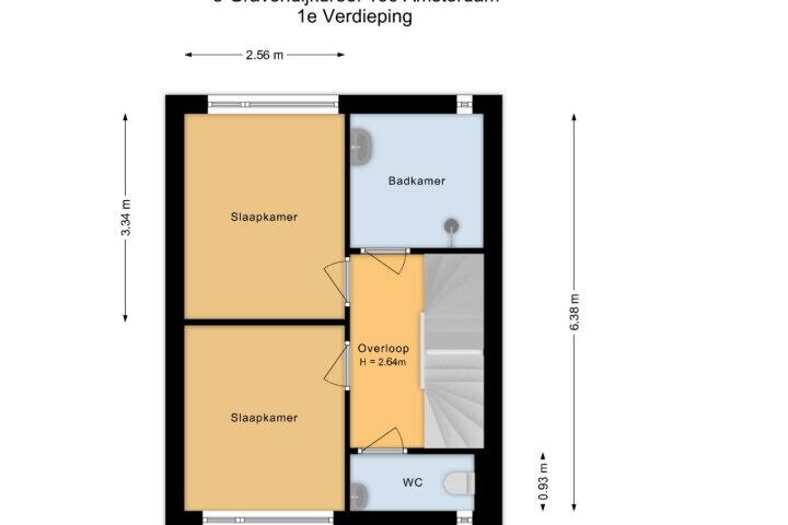 Plattegrond – 's-Gravendijkdreef 166, Amsterdam