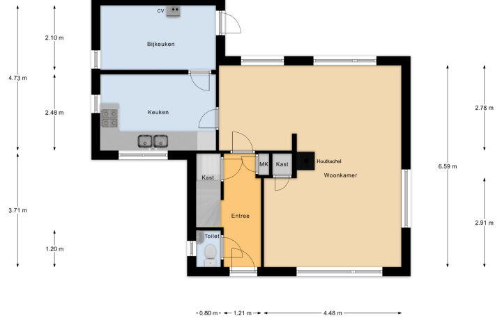 Plattegrond – Sabalaan 2, Vlissingen