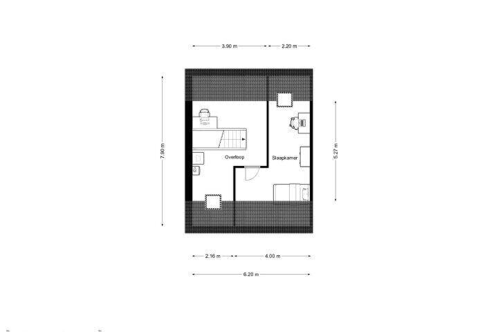 Plattegrond – Saffier 12, Drachten