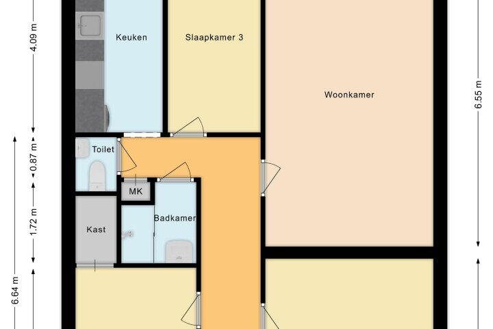 Plattegrond – Saffierstraat 150, Alphen Aan Den Rijn