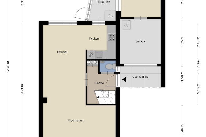 Plattegrond – Salernolaan 16, Maastricht