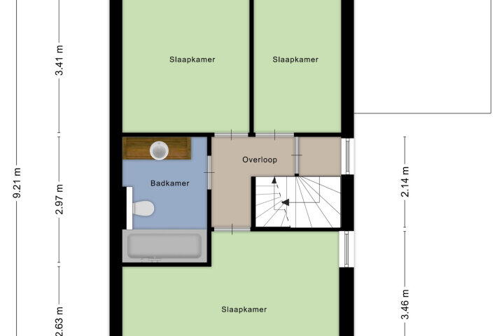 Plattegrond – Salernolaan 16, Maastricht