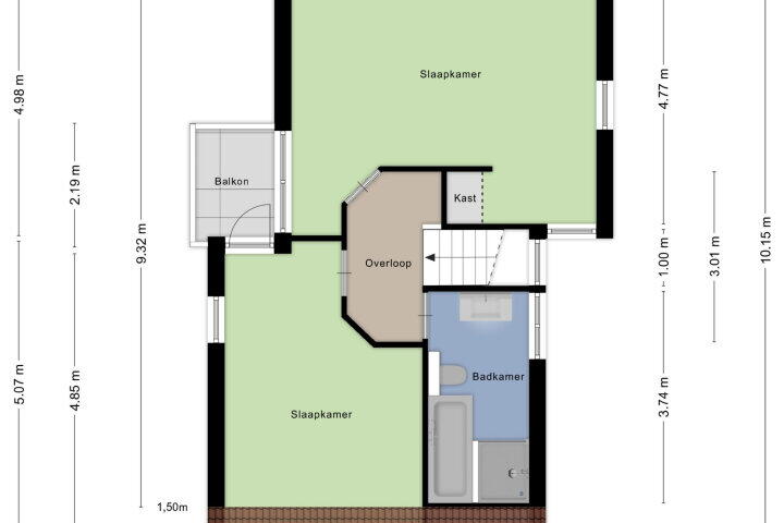 Plattegrond – Salesdreef 3 C WN03, Oosterhout