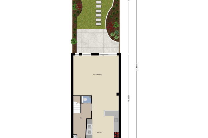 Plattegrond – Salland 68, Lelystad
