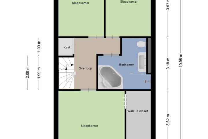 Plattegrond – Salland 68, Lelystad