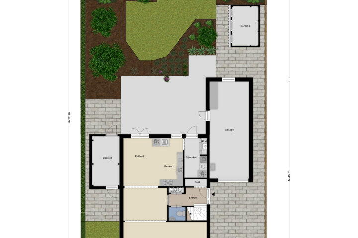 Plattegrond – Saltshof 1243, Wijchen