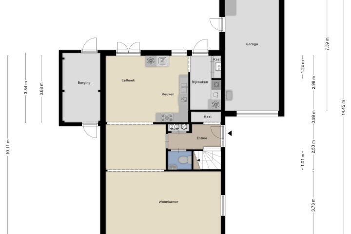 Plattegrond – Saltshof 1243, Wijchen