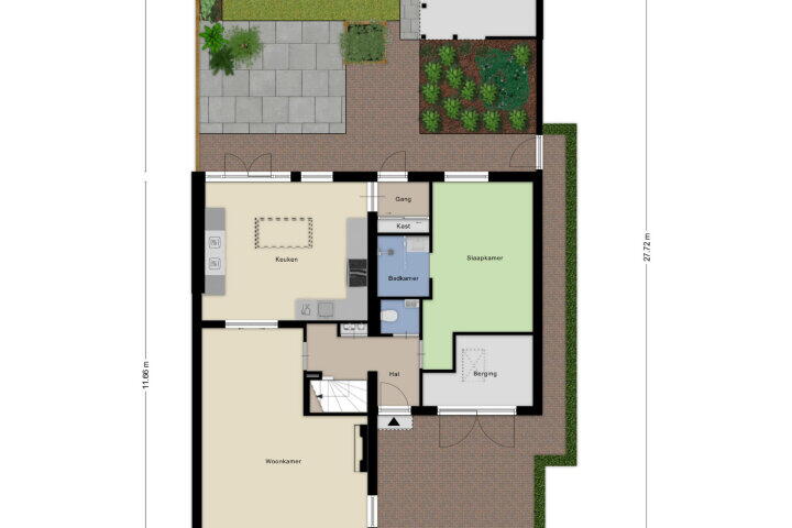 Plattegrond – Saltshof 1319, Wijchen
