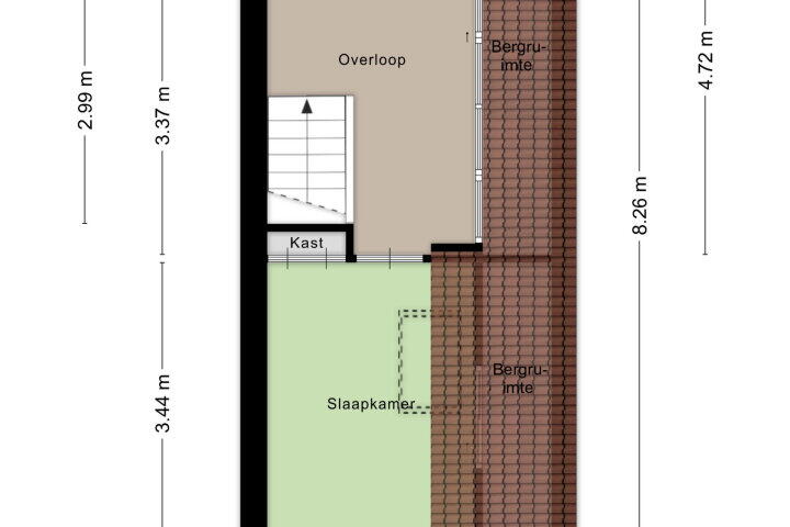 Plattegrond – Saltshof 1319, Wijchen