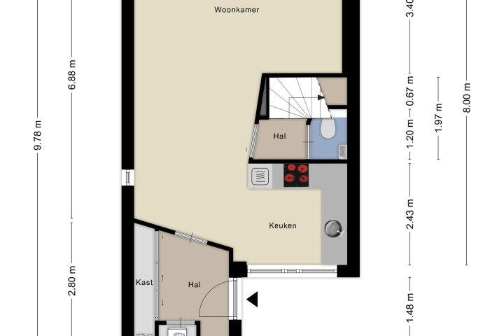 Plattegrond – Saltshof 2041, Wijchen