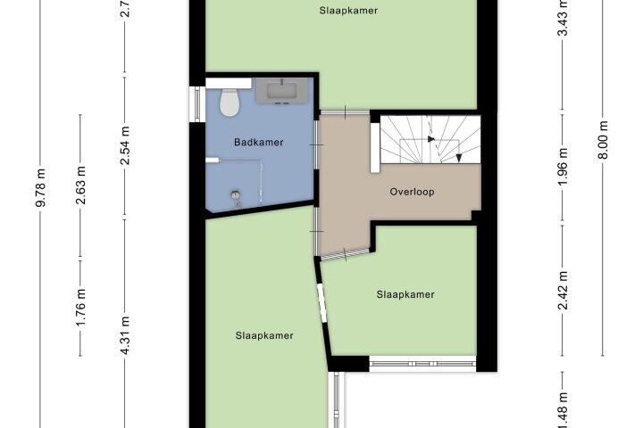 Plattegrond – Saltshof 2041, Wijchen