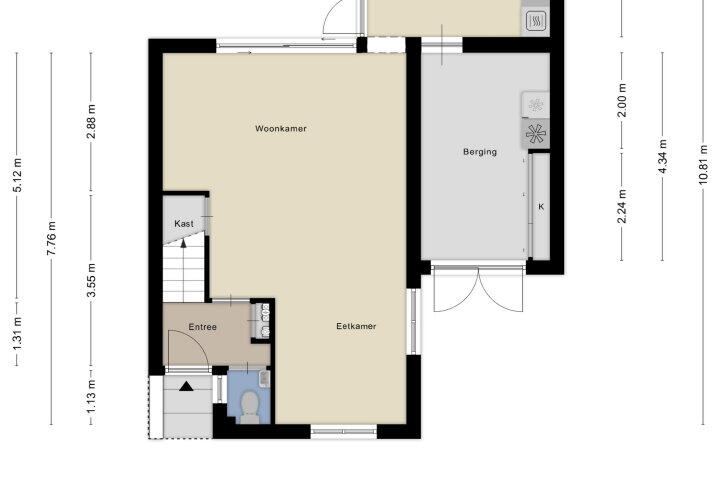 Plattegrond – Saltshof 2612, Wijchen