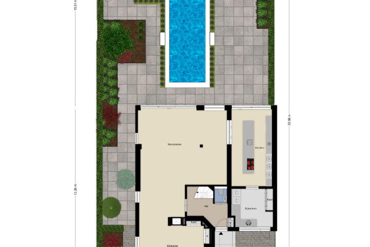 Plattegrond – Saltshof 3003, Wijchen