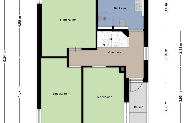 Plattegrond – Saltshof 3003, Wijchen