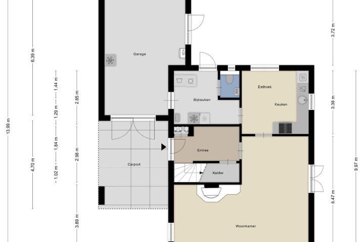 Plattegrond – Saltshof 3214, Wijchen
