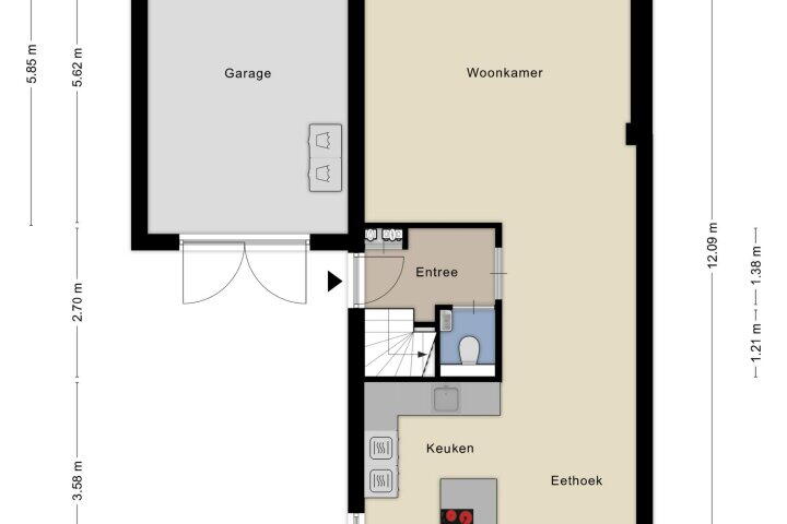 Plattegrond – Saltshof 3252, Wijchen