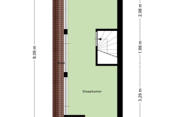 Plattegrond – Saltshof 3252, Wijchen