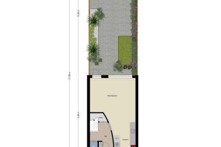 Plattegrond – Saltshof 3305, Wijchen