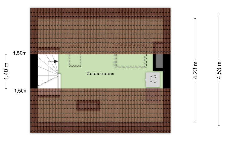 Plattegrond – Saltshof 3305, Wijchen