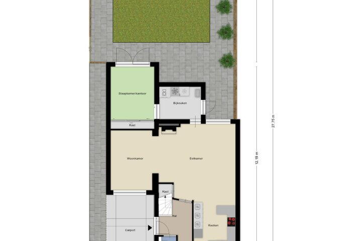Plattegrond – Saltshof 3353, Wijchen