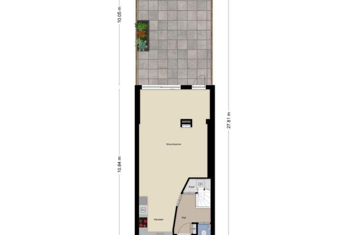 Plattegrond – Saltshof 3355, Wijchen