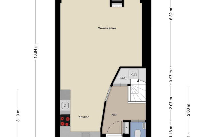 Plattegrond – Saltshof 3355, Wijchen