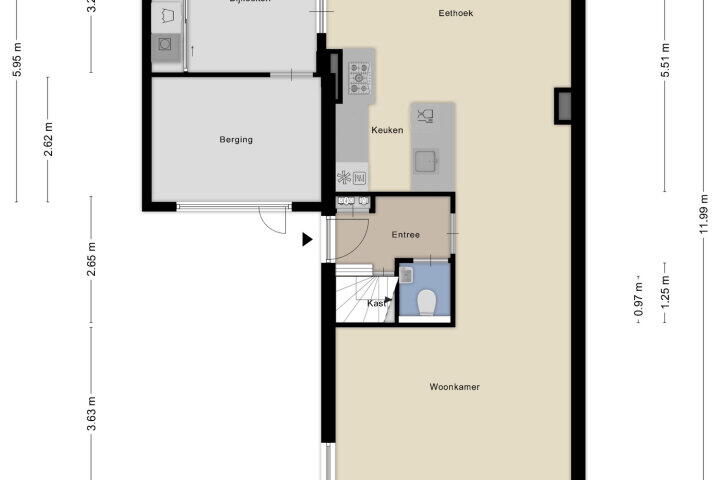 Plattegrond – Saltshof 3424, Wijchen
