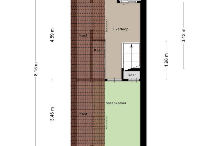Plattegrond – Saltshof 3424, Wijchen