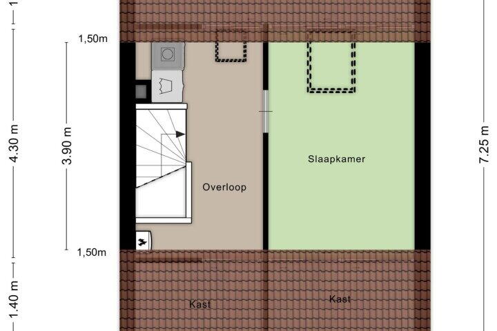 Plattegrond – Saltshof 3478, Wijchen