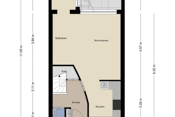 Plattegrond – Saltshof 3531, Wijchen