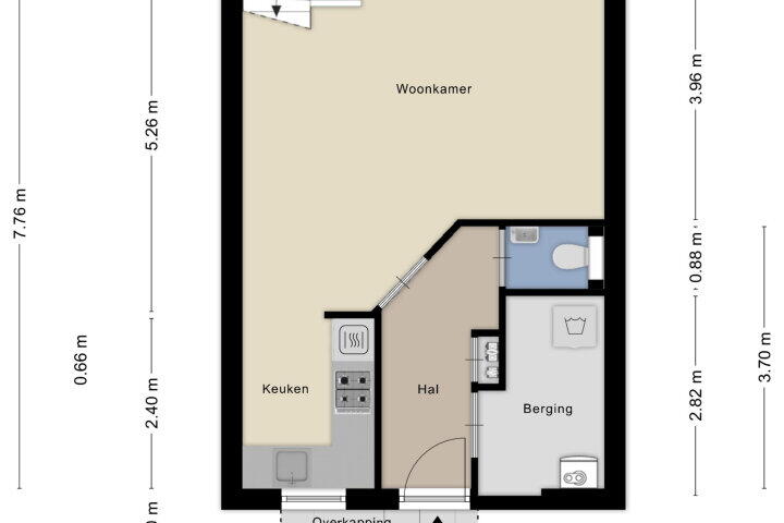 Plattegrond – Saltshof 3604, Wijchen