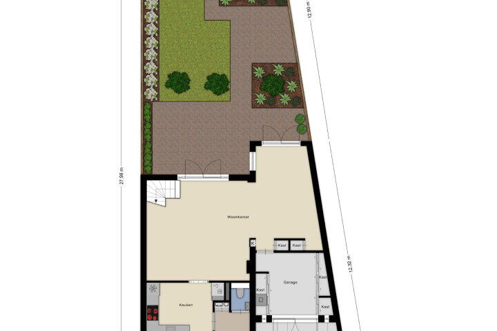Plattegrond – Saltshof 3610, Wijchen