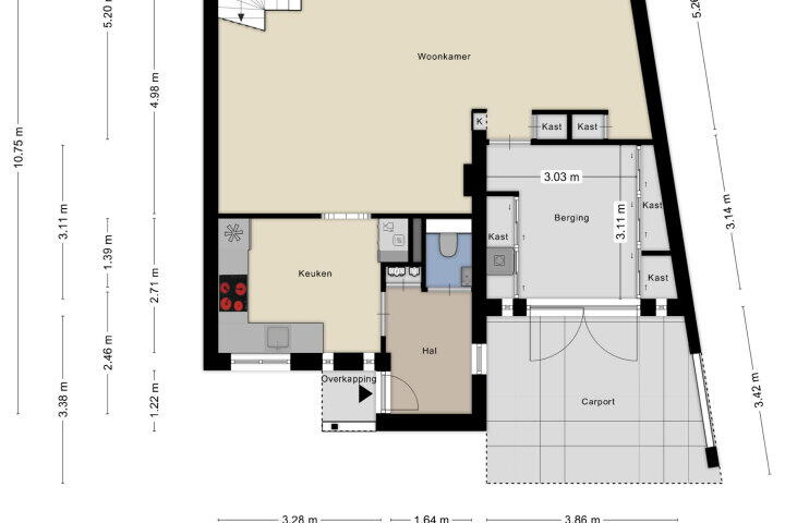 Plattegrond – Saltshof 3610, Wijchen