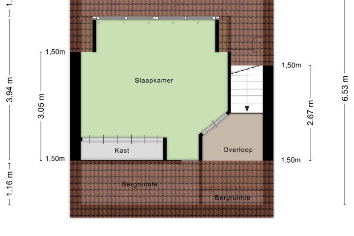 Plattegrond – Saltshof 3610, Wijchen