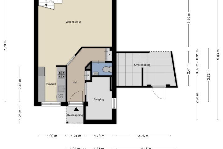 Plattegrond – Saltshof 3628, Wijchen