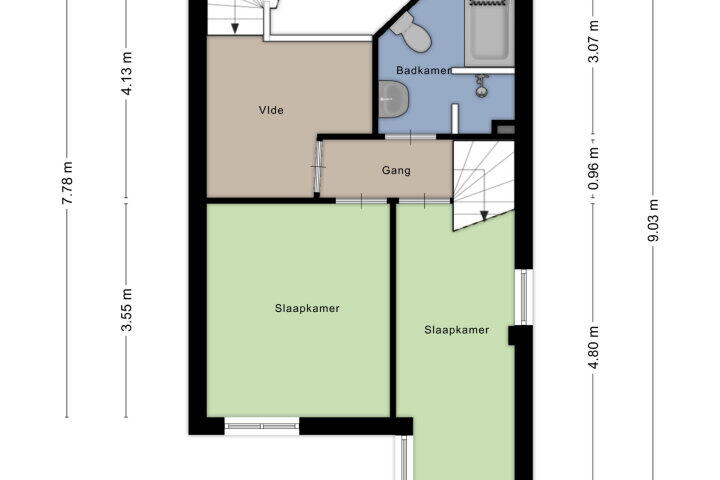 Plattegrond – Saltshof 3628, Wijchen