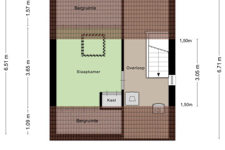 Plattegrond – Saltshof 3628, Wijchen