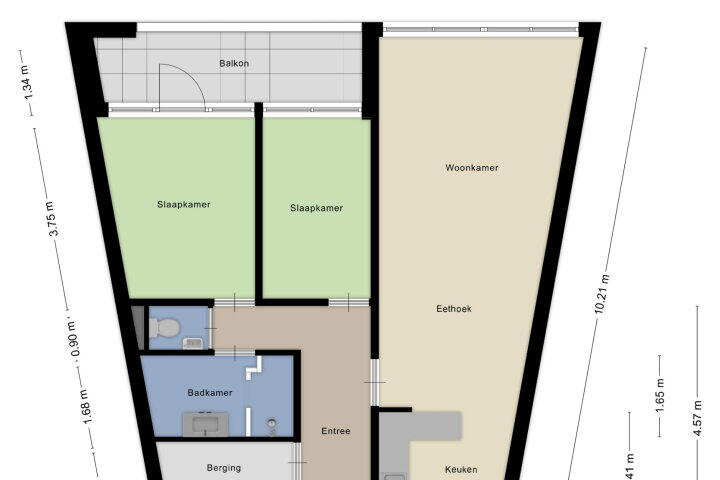 Plattegrond – Salviabeemd 35 B, Maastricht