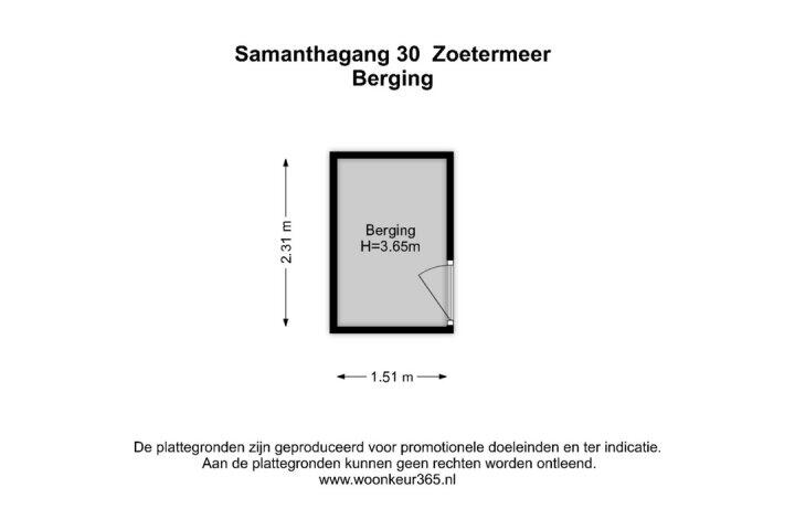 Plattegrond – Samanthagang 30, Zoetermeer